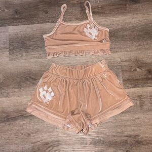 Cheer Athletics Velvet Workout Set